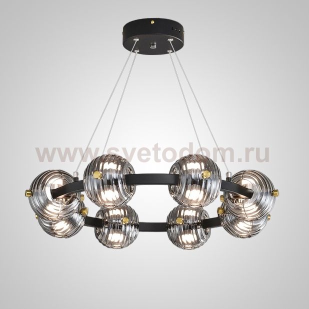 Кольцевая люстра SEMUND D60 Black ImperiumLoft 240072-23