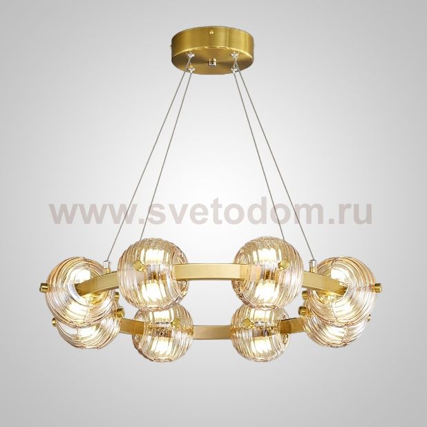 Кольцевая люстра SEMUND D60 Brass ImperiumLoft 240075-23