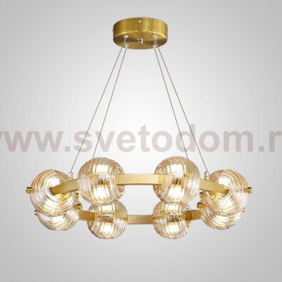 Кольцевая люстра SEMUND D60 Brass ImperiumLoft 240075-23