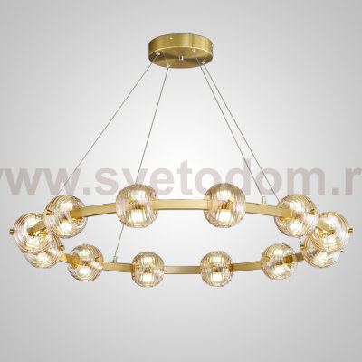 Кольцевая люстра SEMUND D100 Brass ImperiumLoft 240078-23