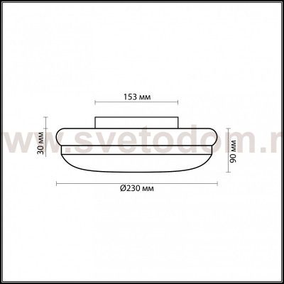 Настенно-потолочный светильник Odeon light 2401/1C IBRA