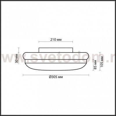 Настенно-потолочный светильник Odeon light 2401/2C IBRA