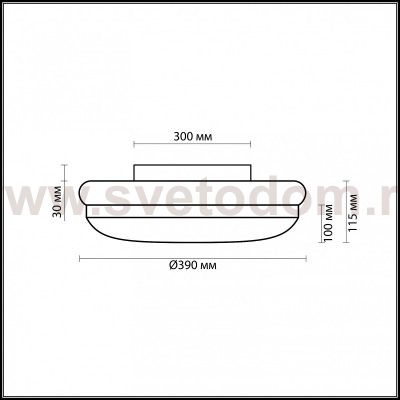 Светильник настенно-потолочный Odeon light 2401/3C IBRA