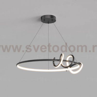 Кольцевая люстра RAFFEL D60 Black ImperiumLoft 240191-23