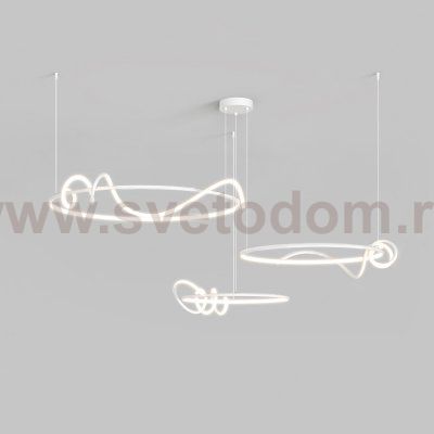 Кольцевая люстра RAFFEL COMBO D50+60+80 White ImperiumLoft 240201-23