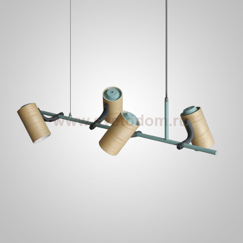 Подвесной реечный светильник BARREL A Blue ImperiumLoft 240213-26