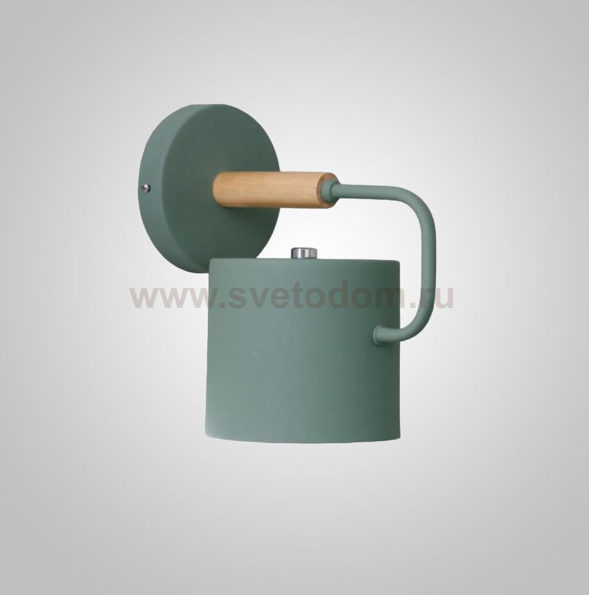 Бра BEND WALL Wood Green ImperiumLoft 240219-26