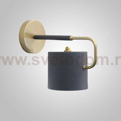 Бра BEND WALL Brass Grey ImperiumLoft 240220-26