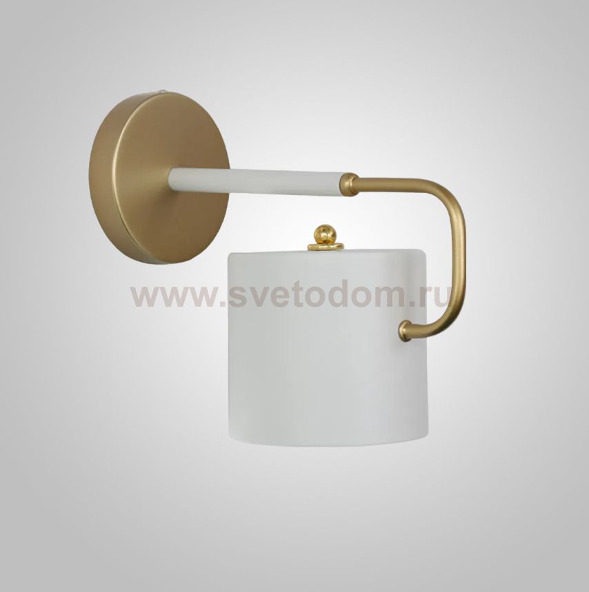 Бра BEND WALL Brass White ImperiumLoft 240221-26