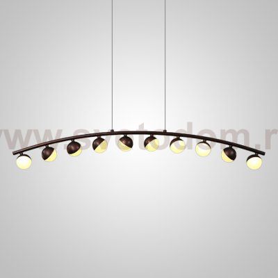 Подвесной реечный светильник CHOIR L10 Brown ImperiumLoft 240259-26