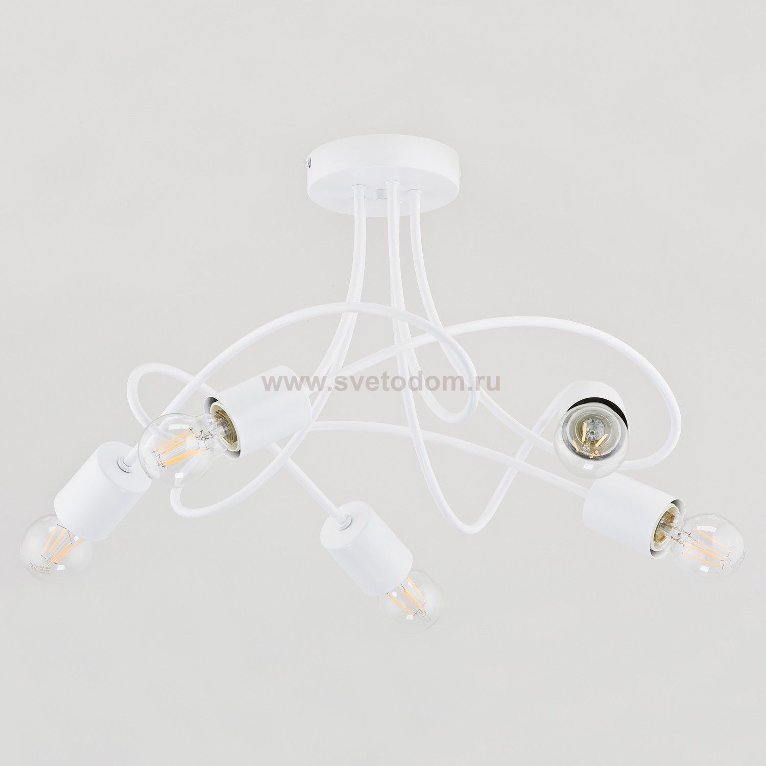 Белая люстра Alfa 24065 Targo