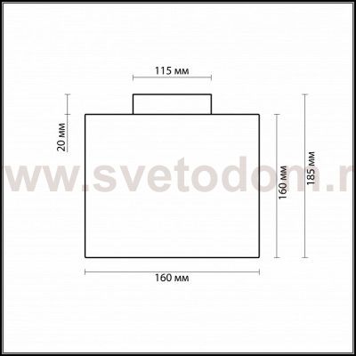 Потолочный светильник Odeon light 2407/1C CROSS