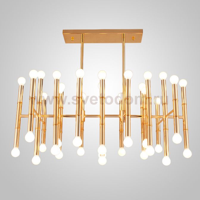 Подвесная рядная люстра CONSTA L40 Gold ImperiumLoft 240880-26