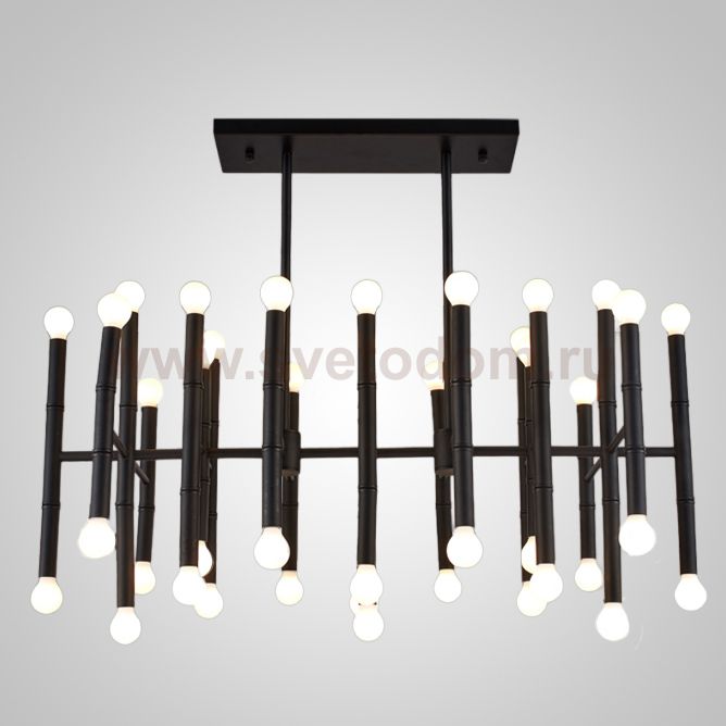 Подвесная рядная люстра CONSTA L40 Black ImperiumLoft 240884-26