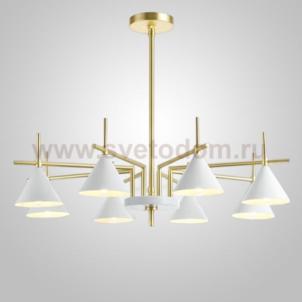 Люстра на штанге CONUS L8 Black ImperiumLoft 240896-26