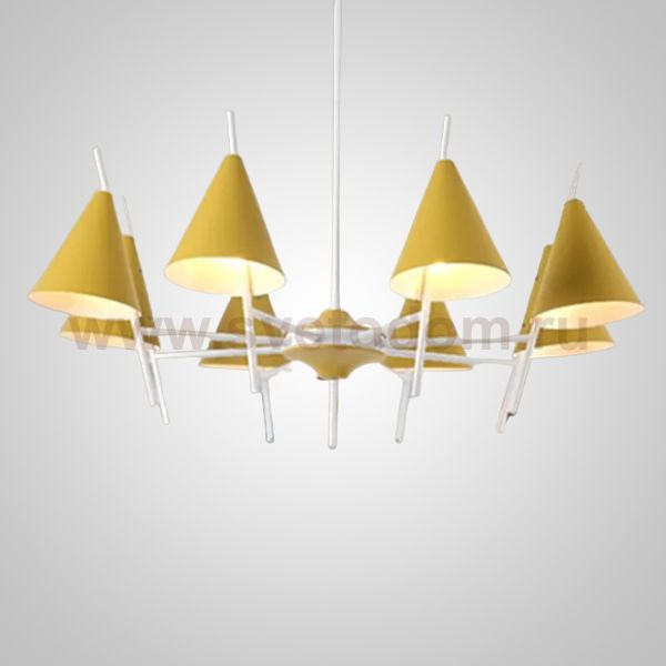 Люстра на штанге CRATER C L8 Yellow ImperiumLoft 240999-26