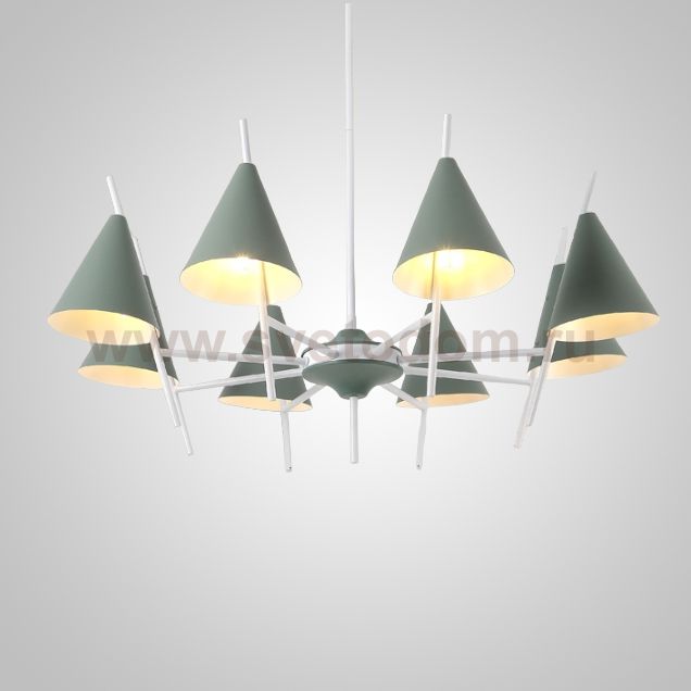 Люстра на штанге CRATER C L5 Green ImperiumLoft 241002-26