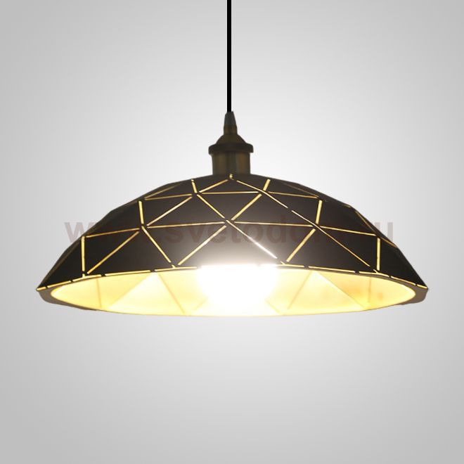 Подвесной светильник HOOD D40 Black Gold ImperiumLoft 241068-26