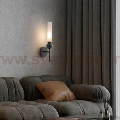 Настенный светильник CYLINDER WALL H38.5 Black ImperiumLoft 241118-23