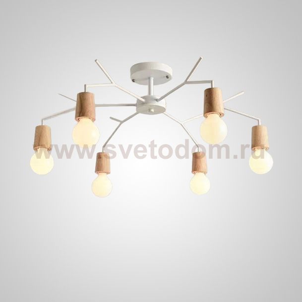 Люстра на штанге LES L6 White ImperiumLoft 241178-26