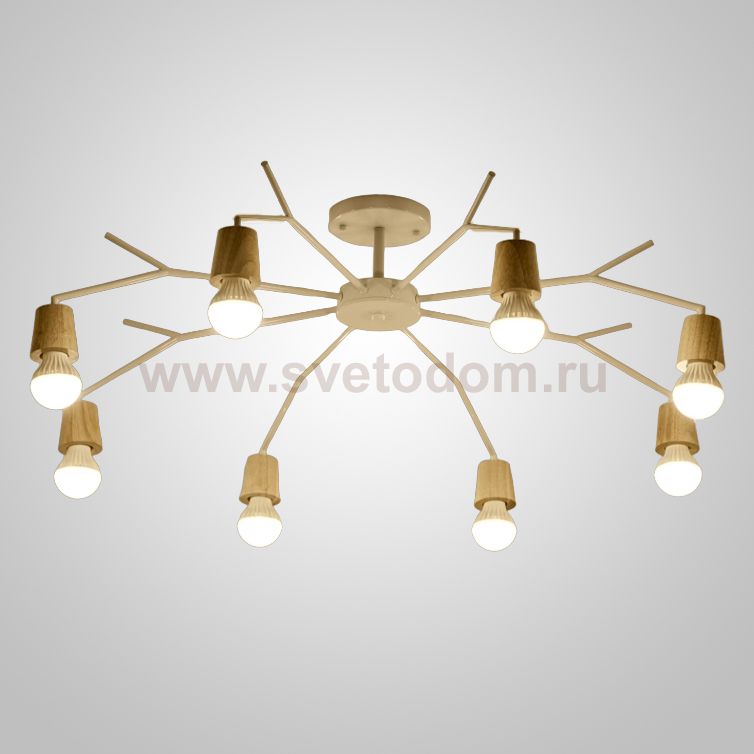 Люстра на штанге LES L8 White ImperiumLoft 241179-26