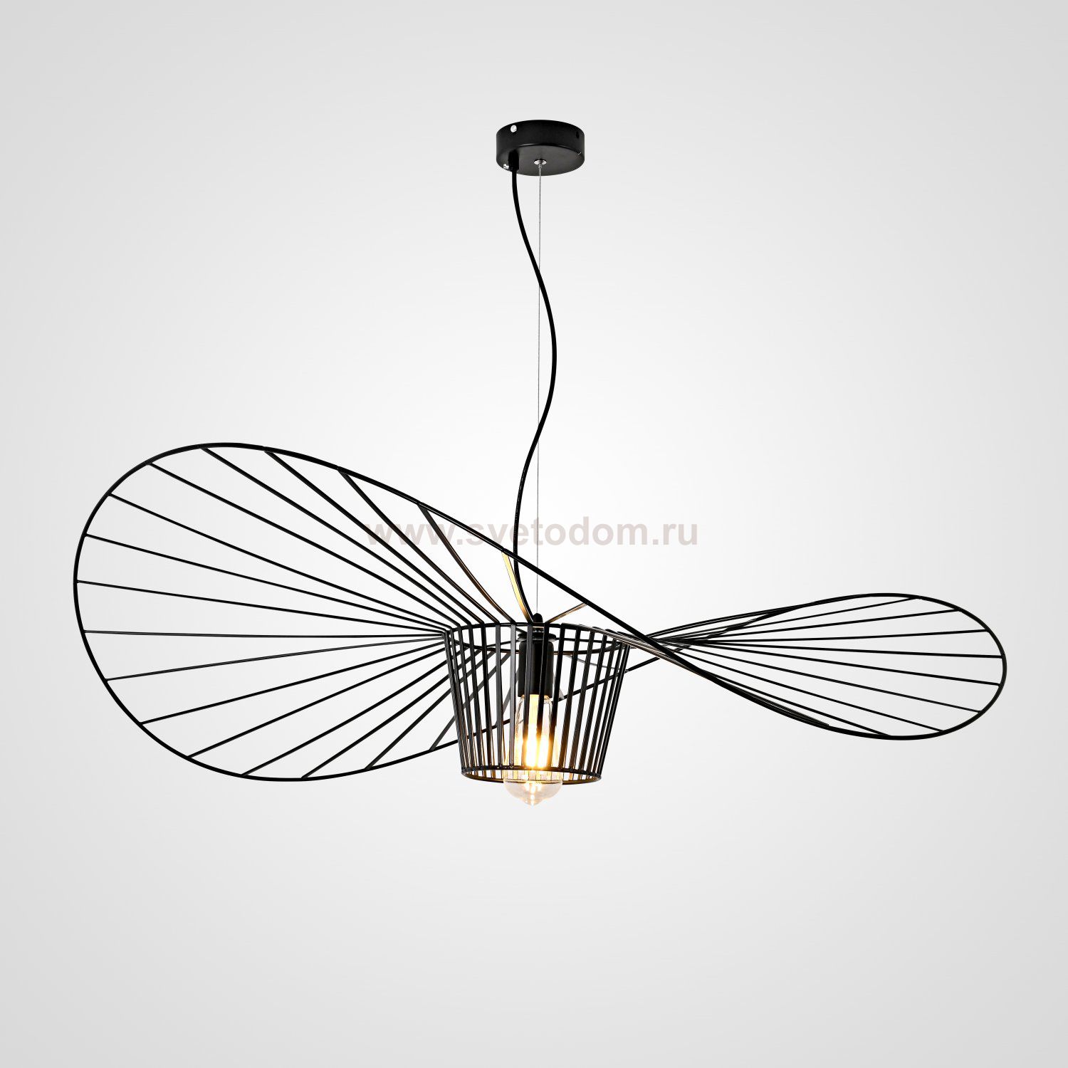 Подвесной светильник HAT D100 Black ImperiumLoft 241195-26