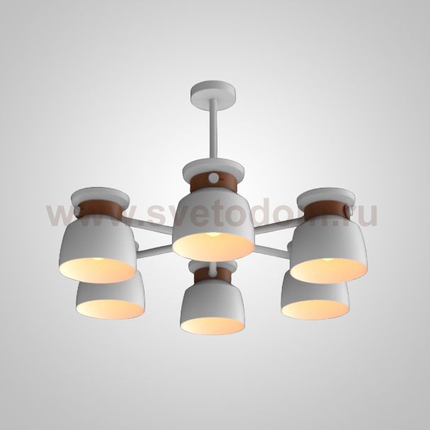 Люстра на штанге LOOP L6 White ImperiumLoft 241208-26