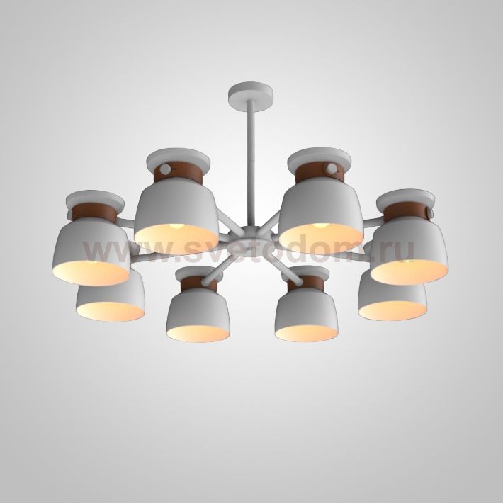 Люстра на штанге LOOP L8 White ImperiumLoft 241209-26