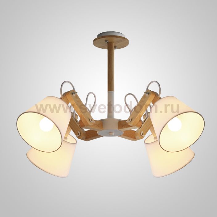 Люстра на штанге MECHANIC L4 White ImperiumLoft 241222-26