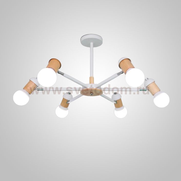 Люстра на штанге MERE D80 White ImperiumLoft 241224-26