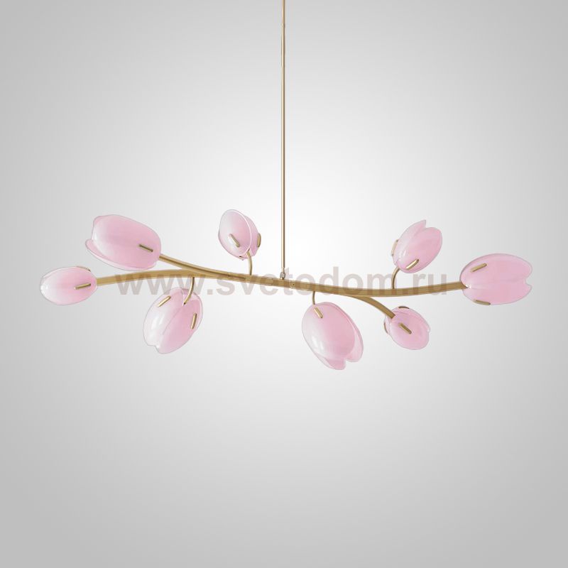 Реечный, рядный светильник LILLY L Pink ImperiumLoft 241285-23