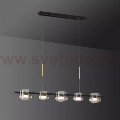 Подвесной светильник NICOLETTA D LONG L100 Black ImperiumLoft 241290-23
