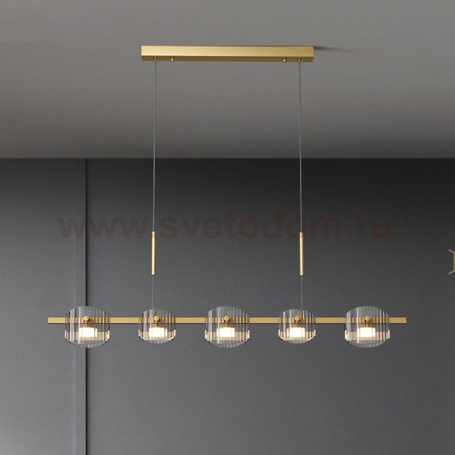 Подвесной светильник NICOLETTA D LONG L100 Brass ImperiumLoft 241293-23