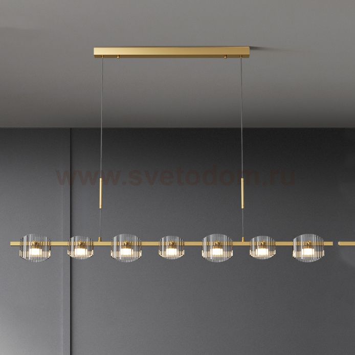 Подвесной светильник NICOLETTA D LONG L130 Brass ImperiumLoft 241294-23