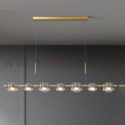 Подвесной светильник NICOLETTA D LONG L130 Brass ImperiumLoft 241294-23
