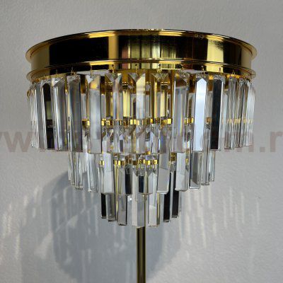 Торшер RH 1920S Odeon Clear Glass Floor Lamp GOLD ImperiumLoft 241415-22