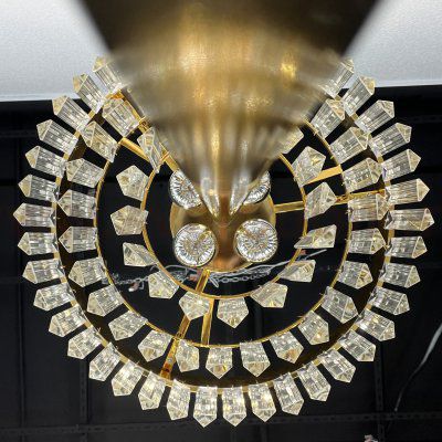 Торшер RH 1920S Odeon Clear Glass Floor Lamp GOLD ImperiumLoft 241415-22