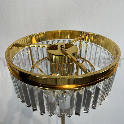 Торшер RH 1920S Odeon Clear Glass Floor Lamp GOLD ImperiumLoft 241415-22