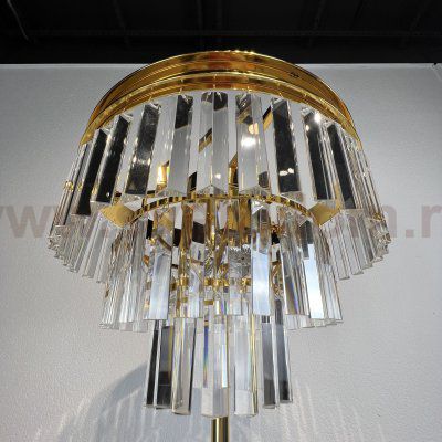 Торшер RH 1920S Odeon Clear Glass Floor Lamp GOLD ImperiumLoft 241415-22