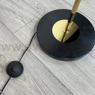 Торшер RH 1920S Odeon Clear Glass Floor Lamp GOLD ImperiumLoft 241415-22