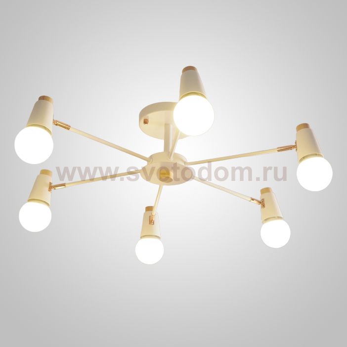 Люстра на штанге ROTARY L6 Black ImperiumLoft 242855-26