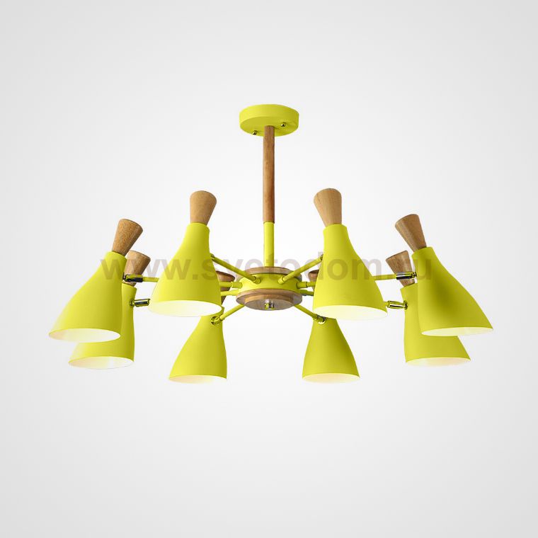 Люстра на штанге TUNE L8 Yellow ImperiumLoft 243292-26