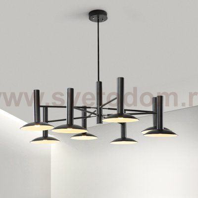 Подвесная люстра TAU L8 Black ImperiumLoft 243343-26