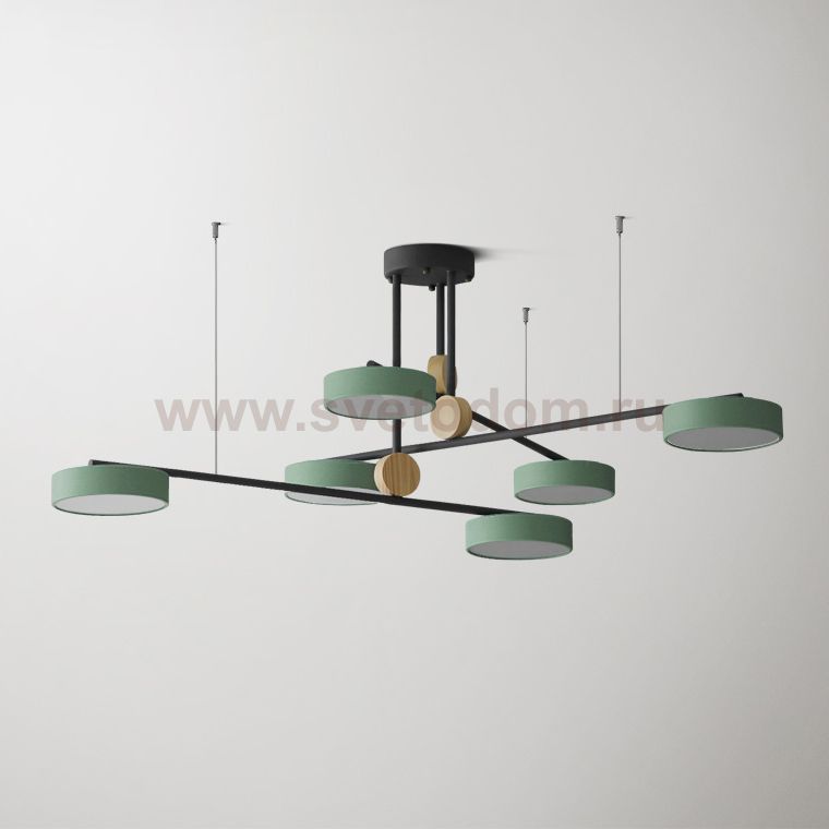 Люстра на штанге TECHNUM COLOR LED Green ImperiumLoft 243351-26