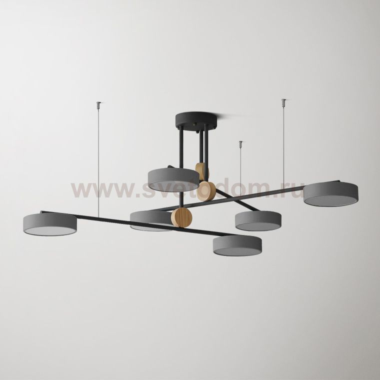 Люстра на штанге TECHNUM COLOR LED Grey ImperiumLoft 243352-26