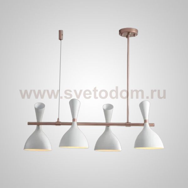 Подвесной реечный светильник TRUMPET LINE L85 White ImperiumLoft 243361-26