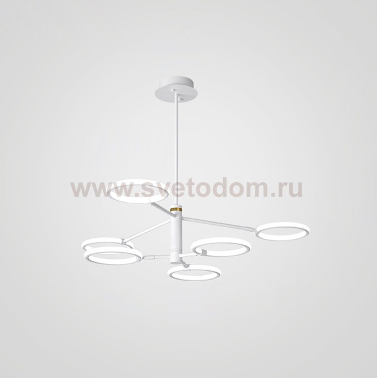 Люстра на штанге RINGLETS B White ImperiumLoft 243369-26