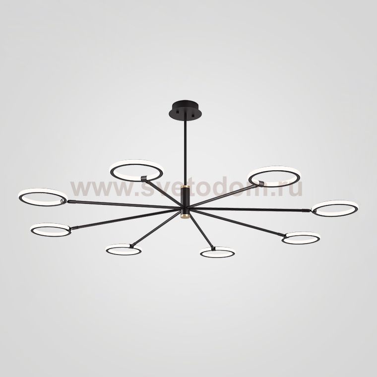 Люстра на штанге RINGLETS C Black ImperiumLoft 243373-26