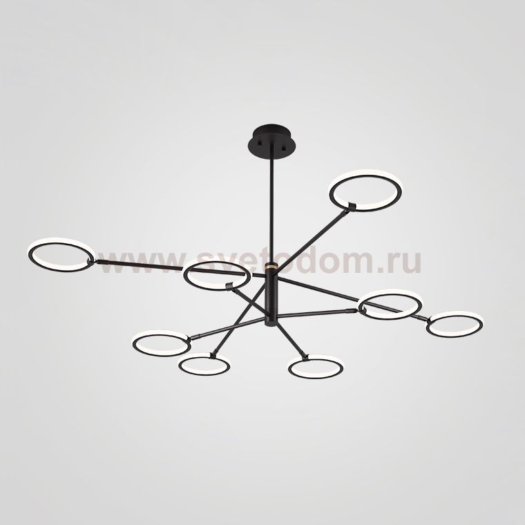 Люстра на штанге RINGLETS D Black ImperiumLoft 243376-26