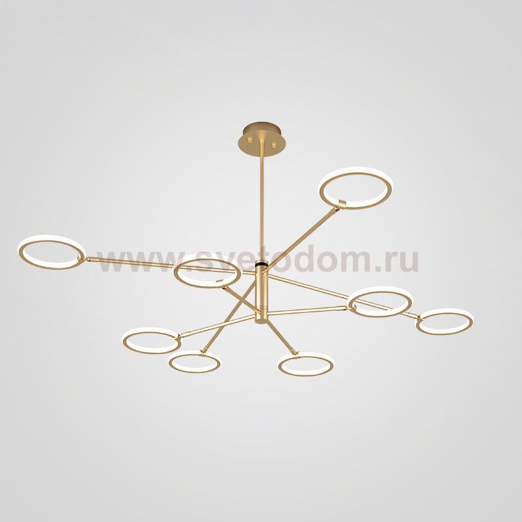 Люстра на штанге RINGLETS D Brass ImperiumLoft 243377-26